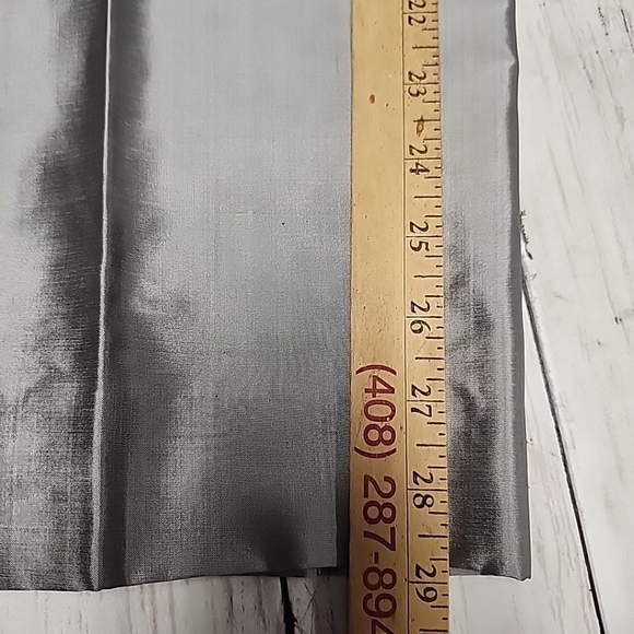 J.S. Thai 100% Silk Womens 2-Piece Set Handmade Plaid Shirt & Pants Silver Sz P - Picture 10 of 15